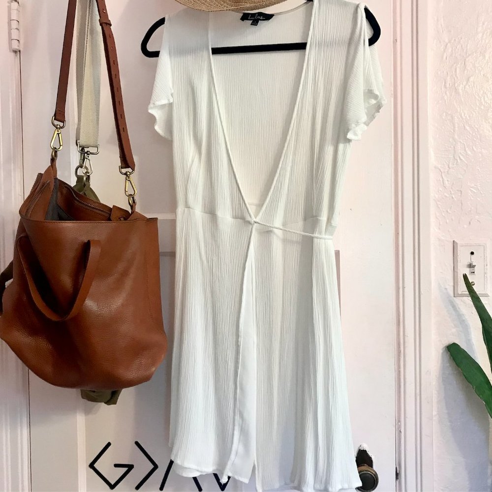Harbor Point White Wrap Dress